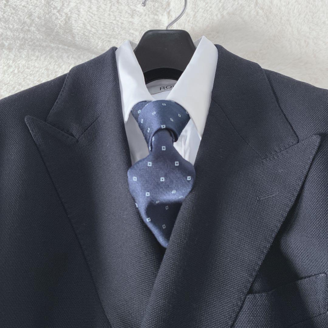 UNITED ARROWS ダブルブレザー メタルボタン 紺 L