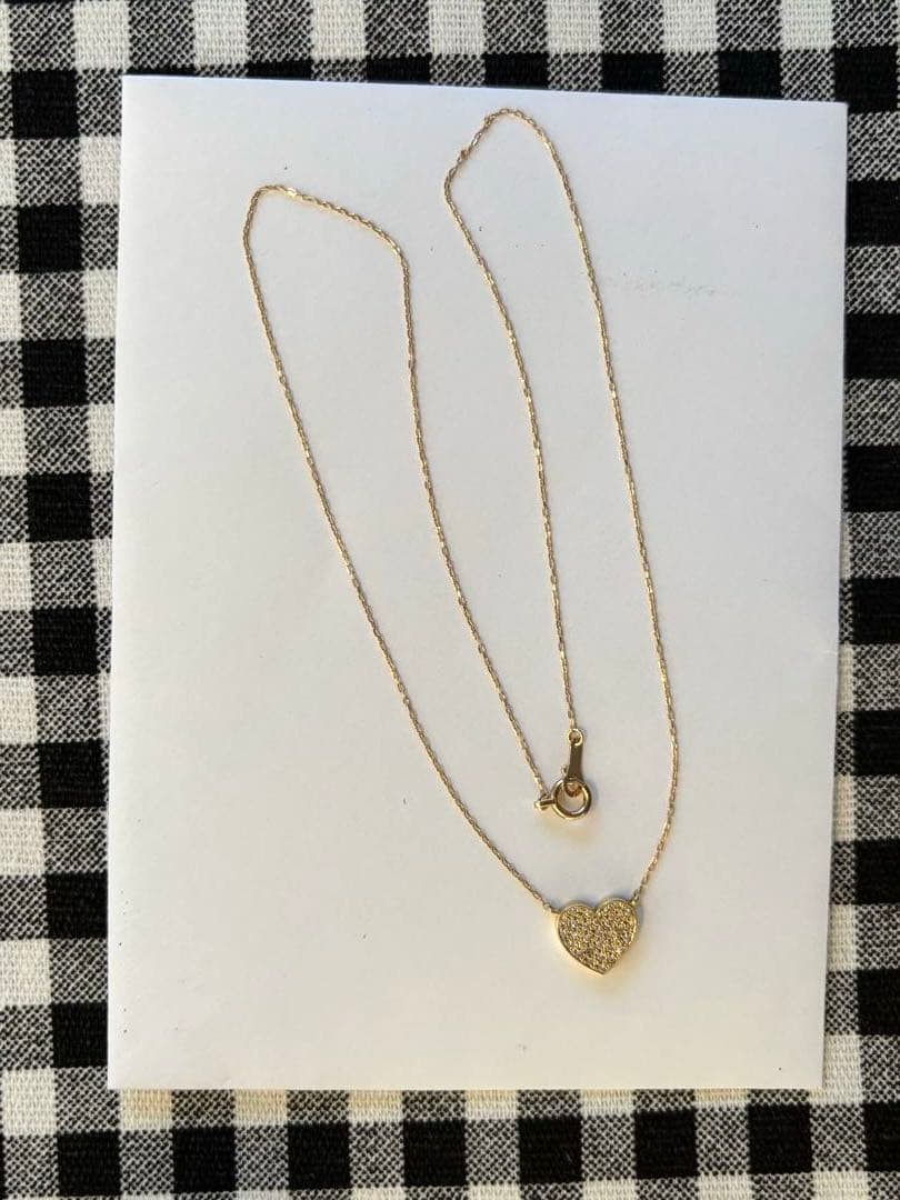 こりんビジュードM リバーシブルネックレス黒ハート