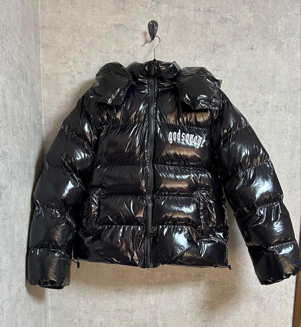 godsavage 黒 ダウンジャケット