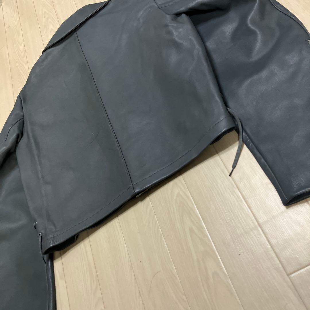 80s ドイツ軍 サブマリンジャケット レザージャケット 短丈