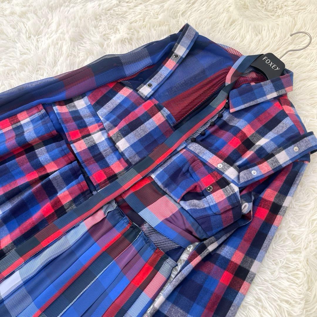 【タグ付】サカイ　sacai チェックシャツワンピース　SIZE2