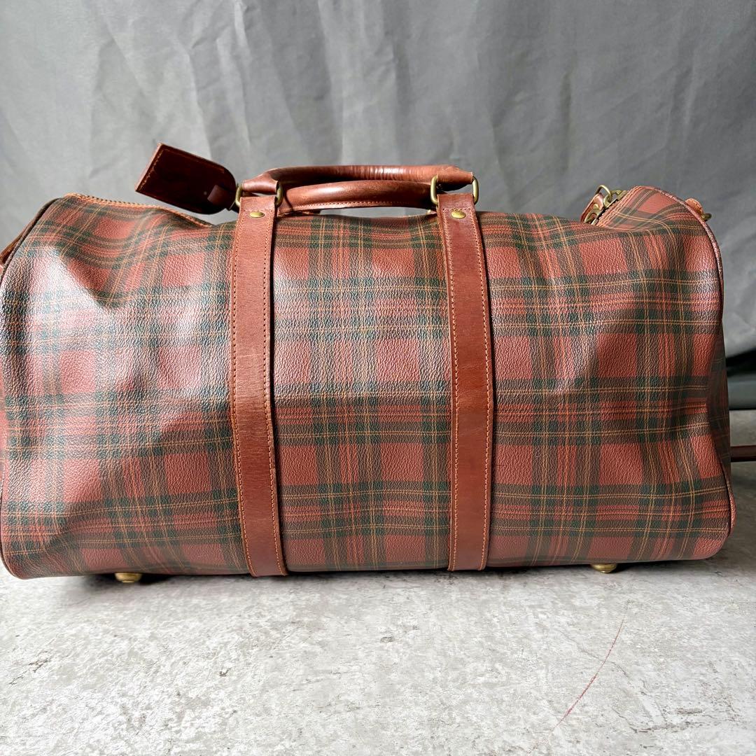 ク*ロ様 希少 ポロラルフローレン ボストンバッグ タータンチェック 2way