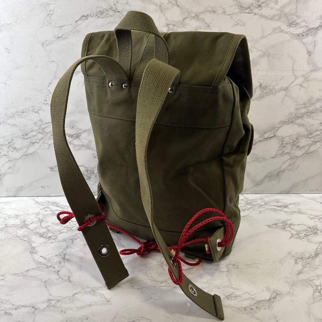希少 旧タグ 一澤帆布 イチザワハンプ キャンバスリュック バックパック カーキ