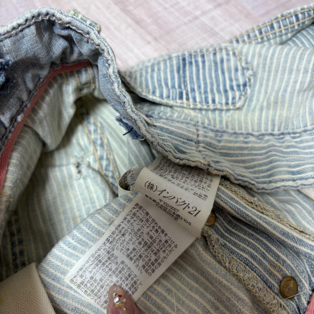 【メキシコ製】POLO by Ralph Laurenダブルニーヒッコリーパンツ