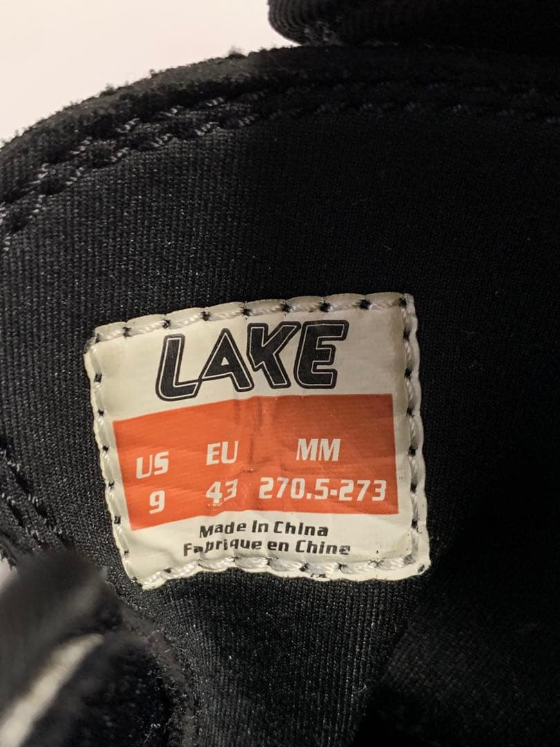 43サイズ　LAKE MXZ303 ウインターサイクリングブーツ　ブラック