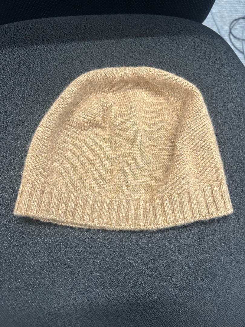 HERMESエルメス ウール ベージュ レディースニット帽ビーニー