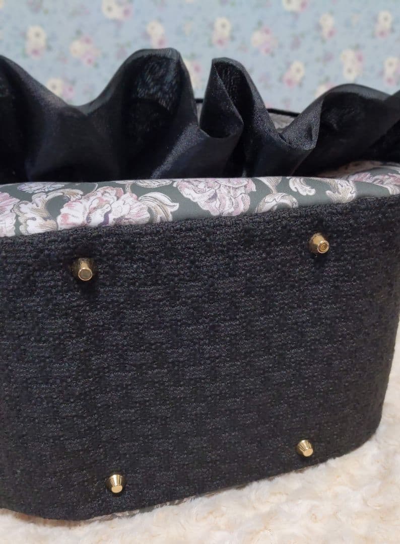 フリー出品　トリプルフリルトート　アレキサンダーマーブル　シャドウブルーム