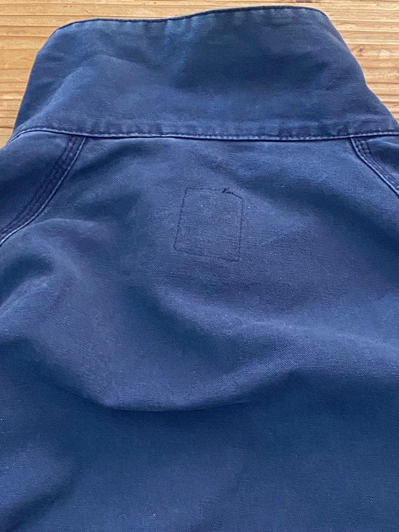 OLD GAP 刺繍タグ　厚手コットンジャケット　フェードネイビー