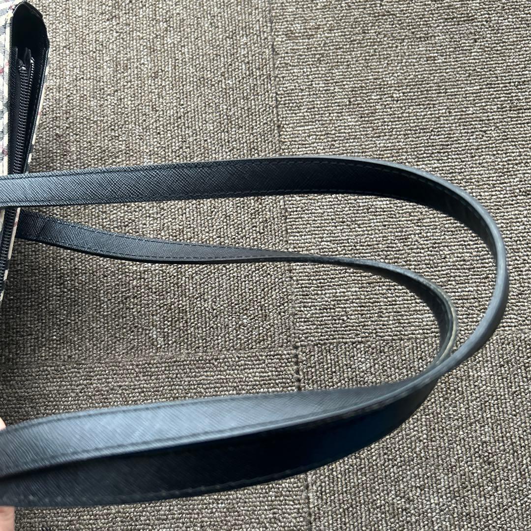 【美品】未使用に近い保護フィルム付き BURBERRY ノバチェック　レザー