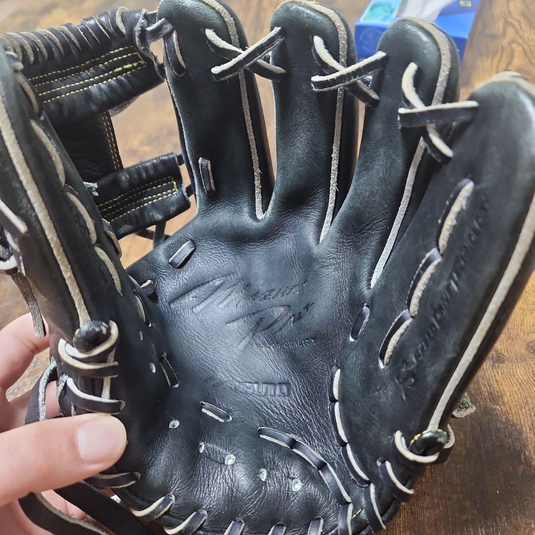 軟式用グローブ　内野手用　ブラック　ミズノプロ　野球