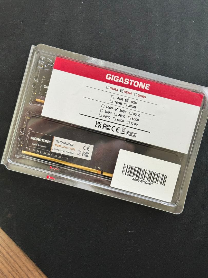 メモリー GIGASTONE DDR4 16GB (2x8GB) 2666MHz