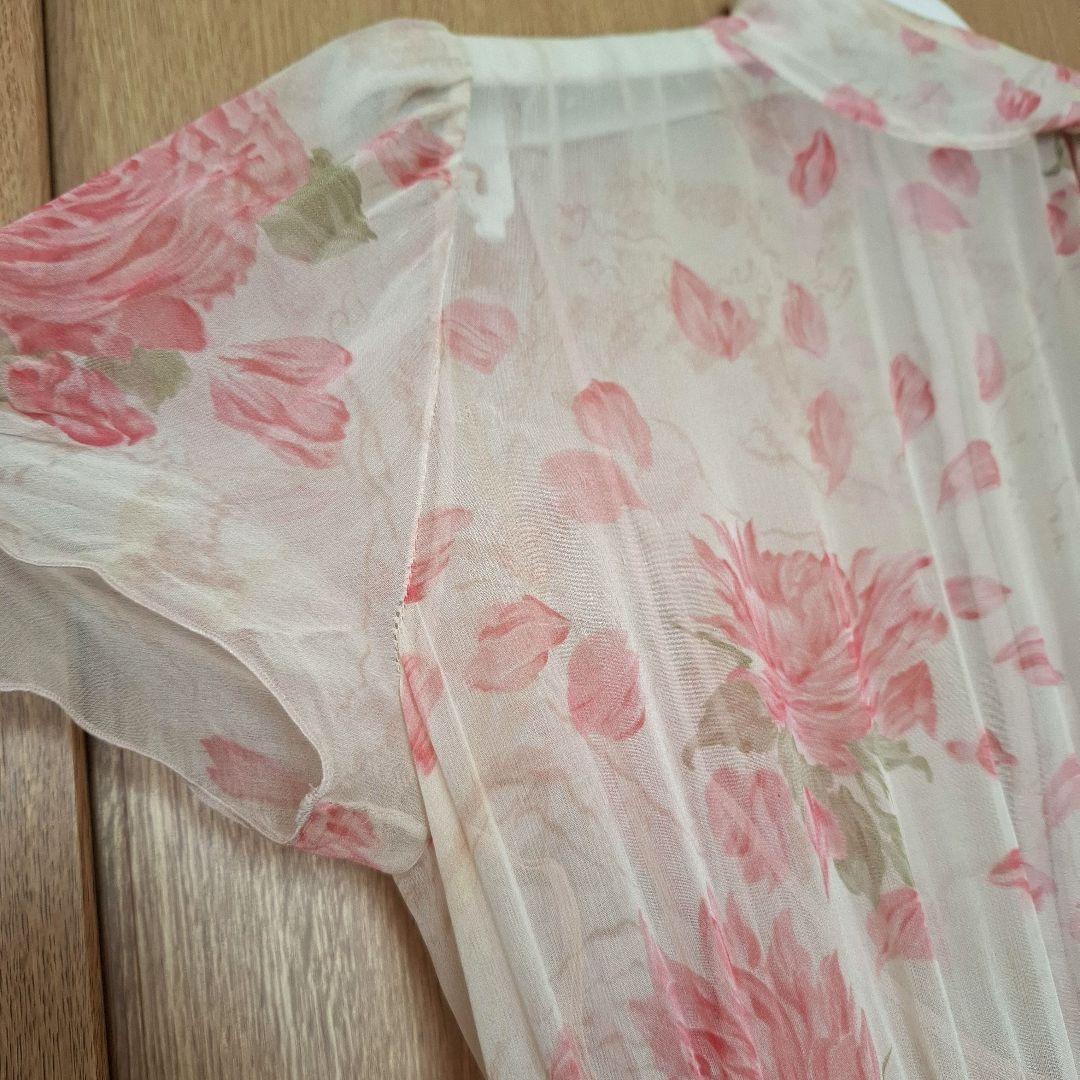 VALENTINO ヴァレンティノ シルクシフォンドレス ローズプリント