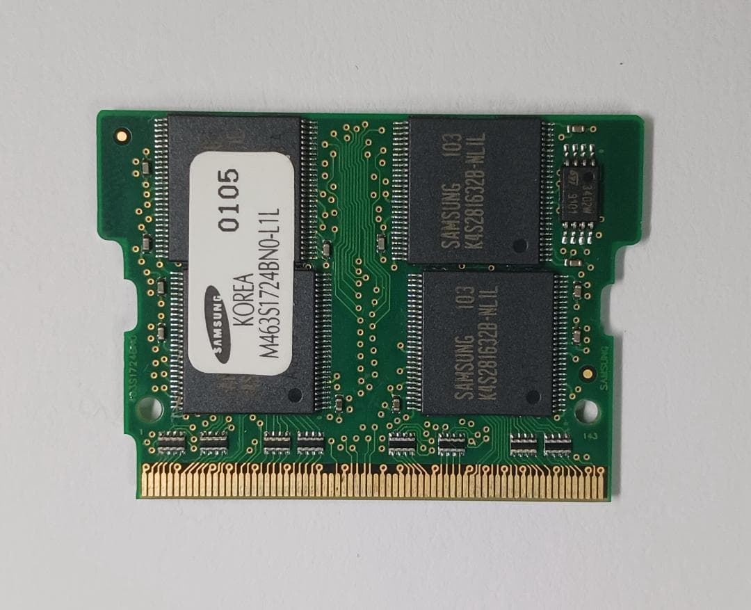 【希少】Samsung製 128MB Micro-DIMM No.0105