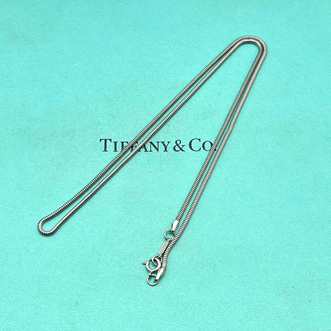 美品　ティファニー　スネークチェーン　ネックレス　シルバー　925 約46cm