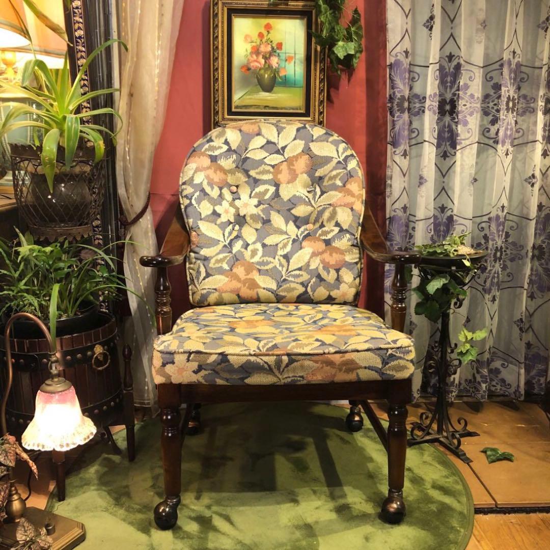 Sale 美品　カリモク　ヴィンテージ　ボールキャスター　 コロニアル チェア