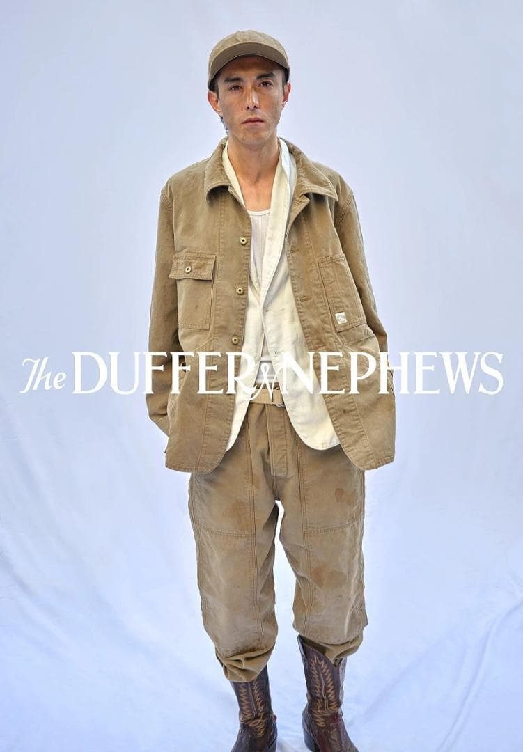 極美品 The DUFFER N NEPHEWS レイルロード 217P▲