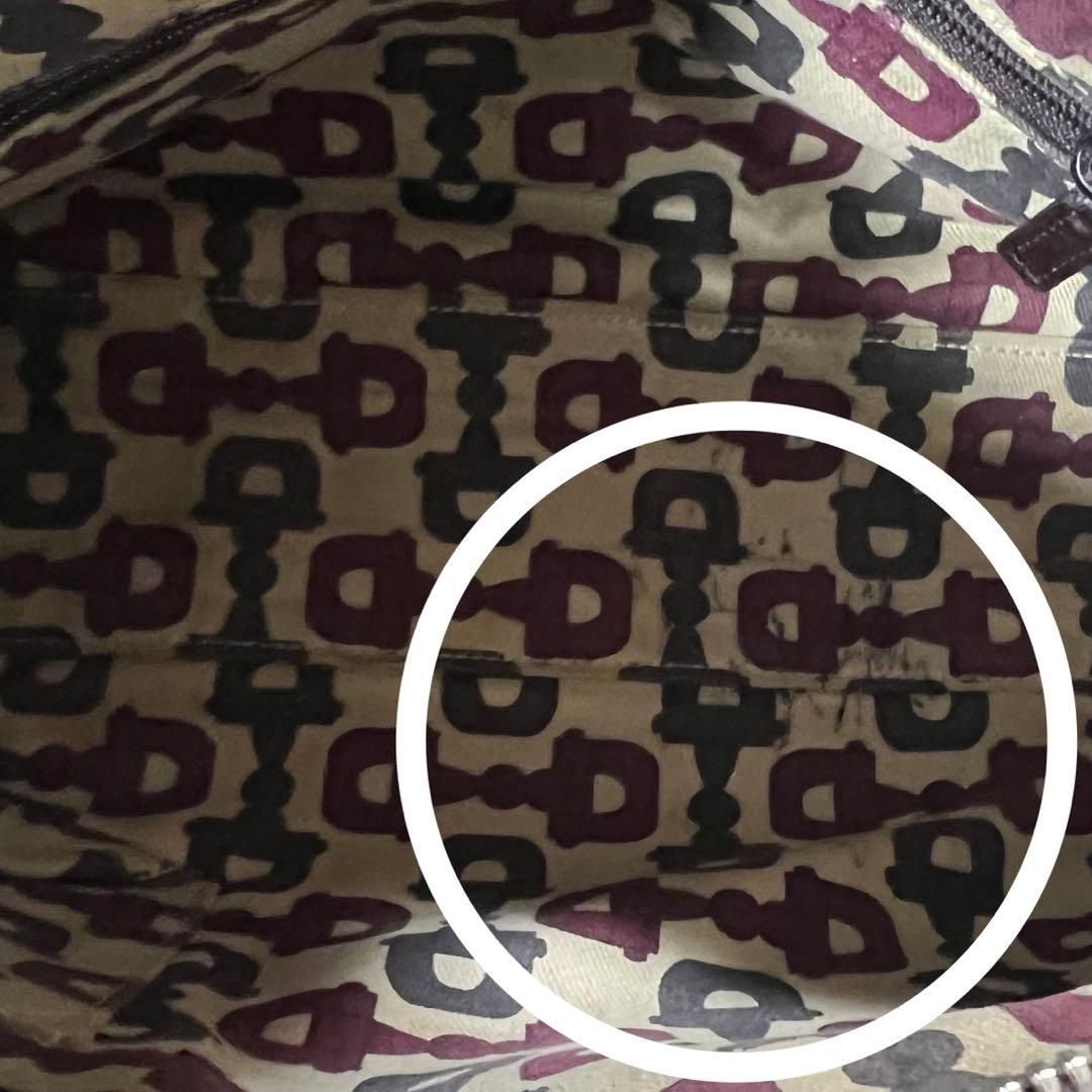 GUCCI ヴィンテージ GG型押し レザー ミニボストン