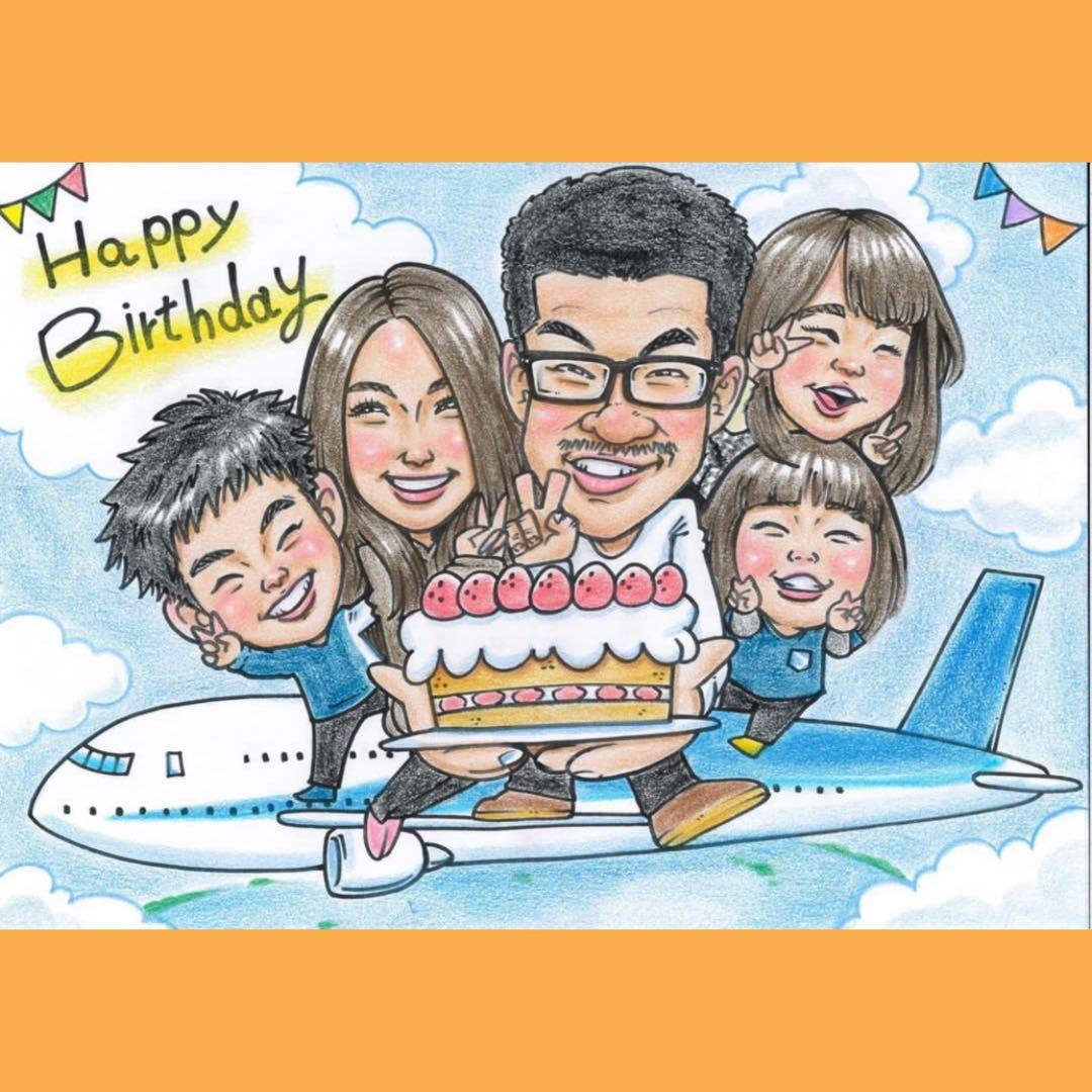 るえりページ　似顔絵