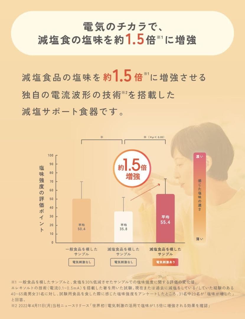 キリン エレキソルト スプーン ES-S002 減塩サポート食器