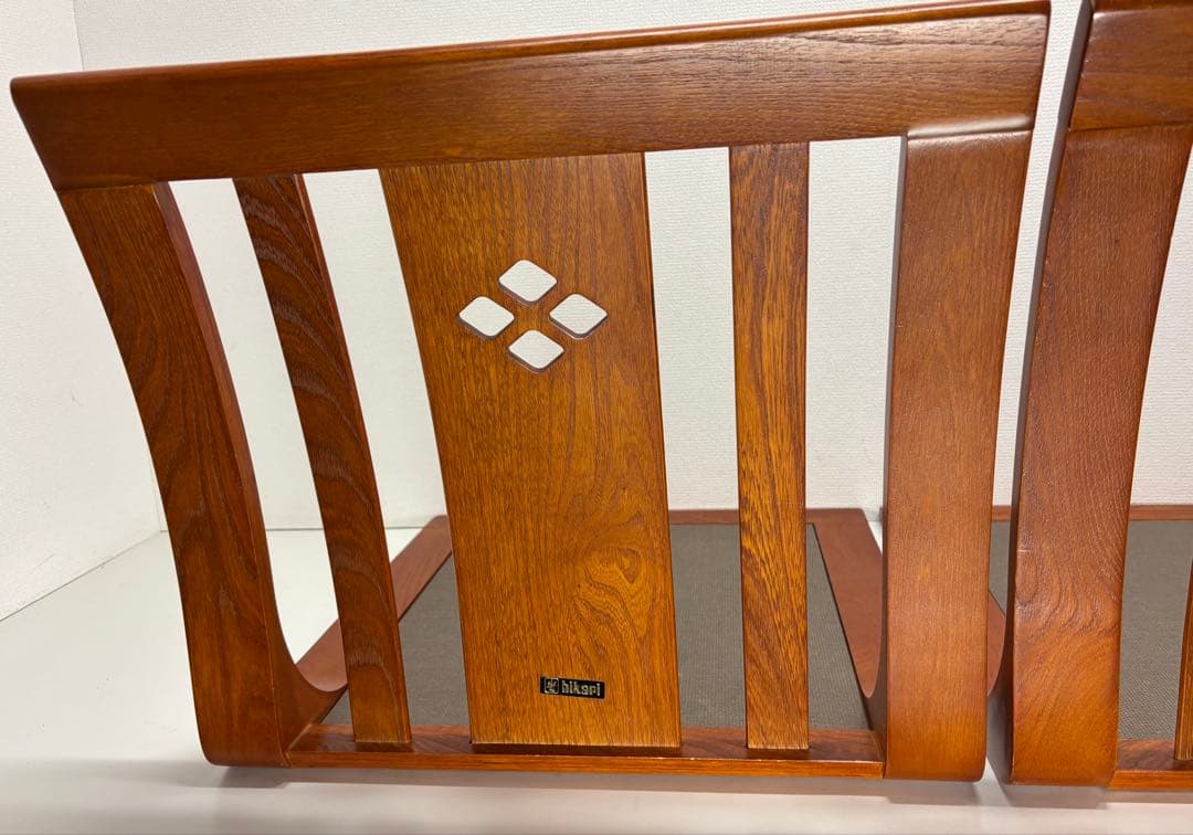 hikari 光製作所 木製 座椅子2脚セット 高級座椅子 和室 座敷