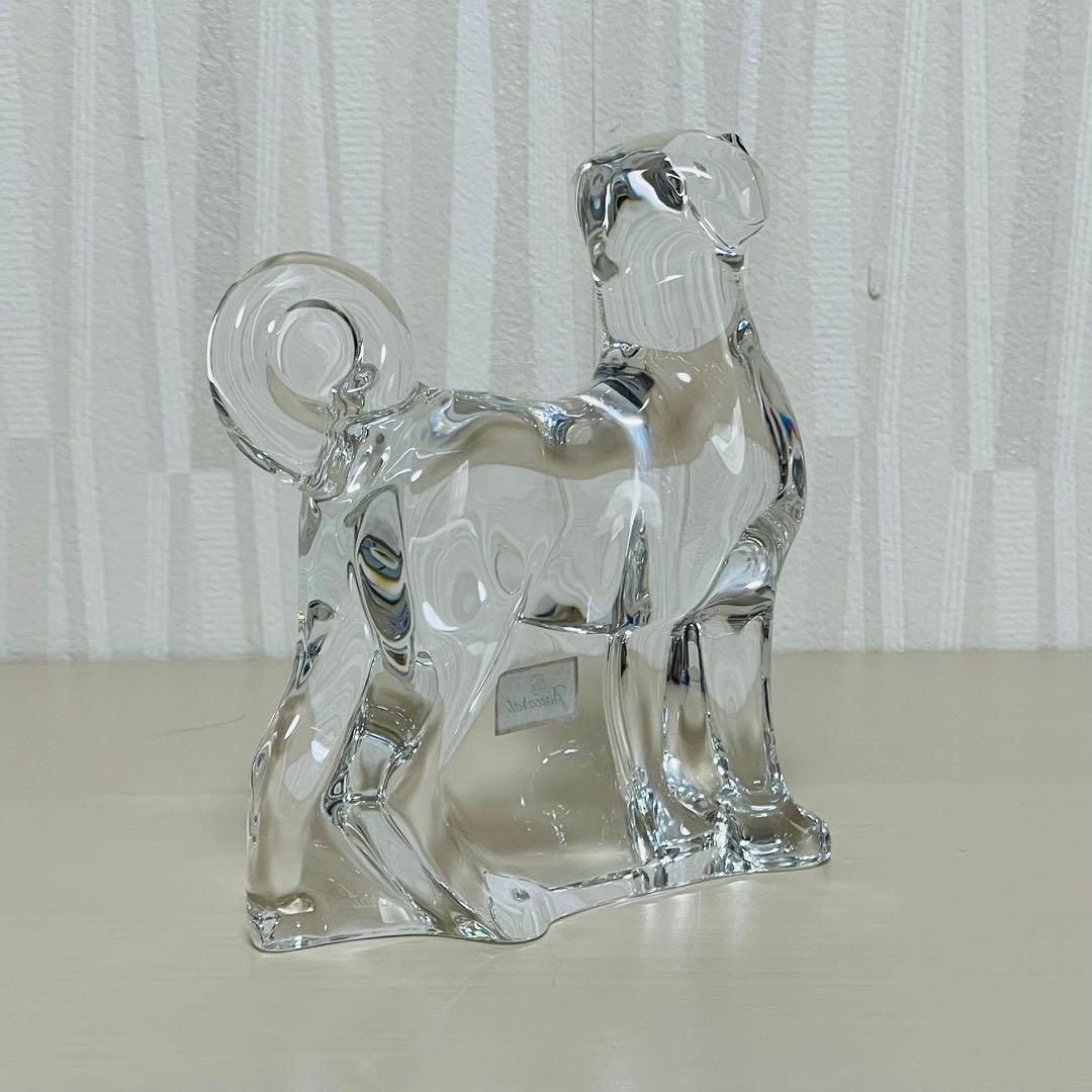 Baccarat バカラ 干支 クリスタル フィギュリン 置物 戌 犬 イヌ