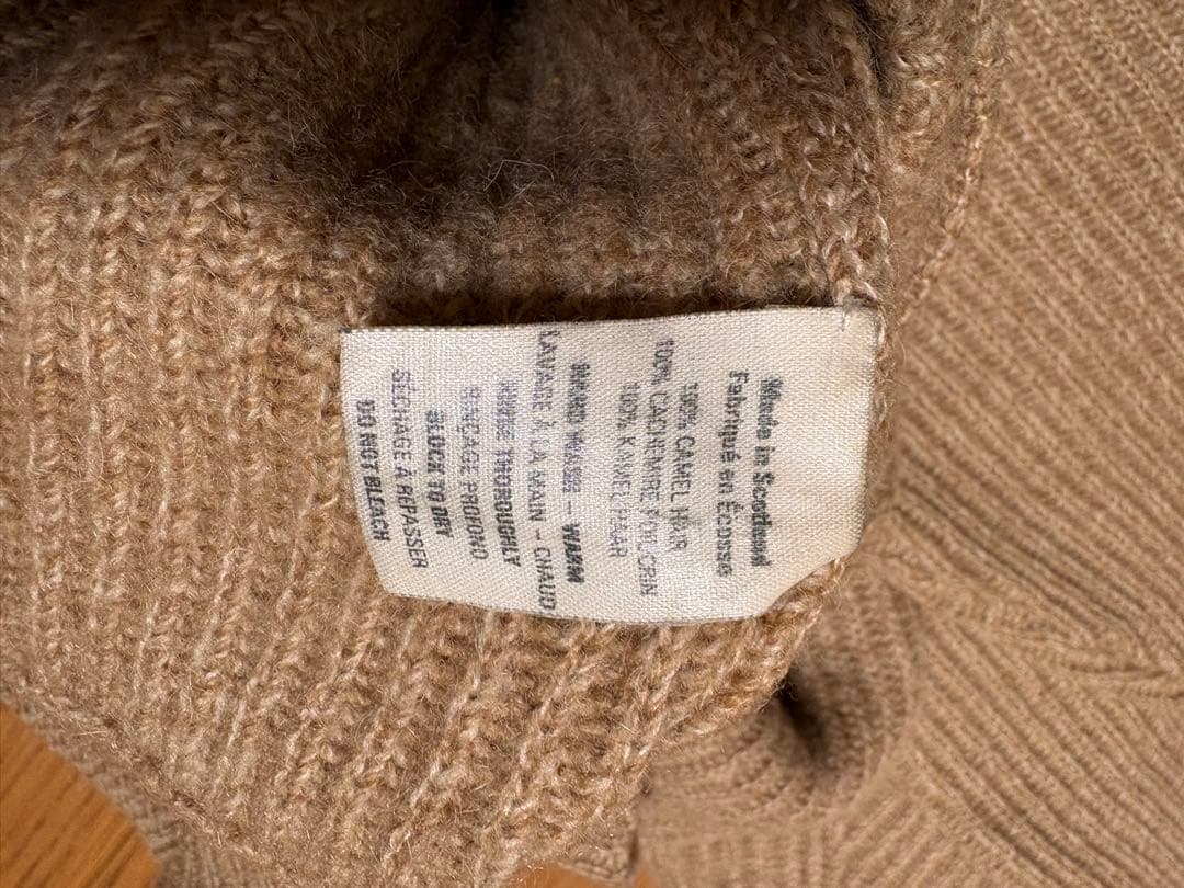 希少100%キャメルヘア◆スコットランド製 セーター