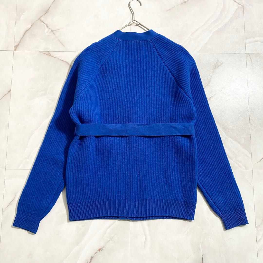 A18254 極美品 オーラリー 23AW マイルドフレンチミラノリブガーデ青1