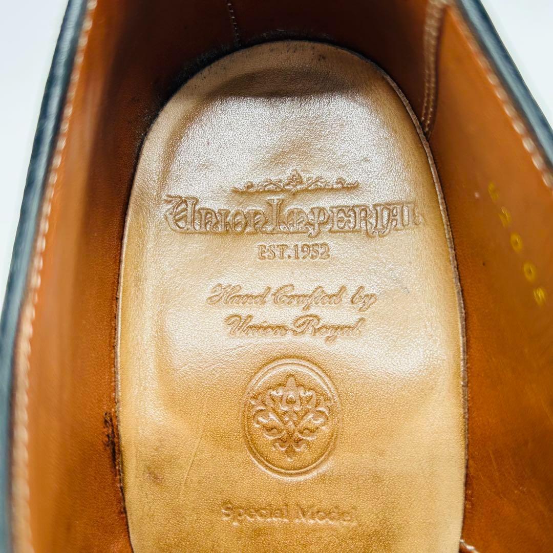 ユニオンインペリアル ストレートチップ 25.5cm ブラック 内羽根 革靴