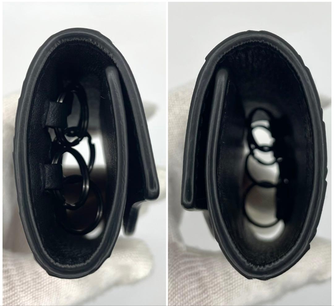 極美品◇ボッテガヴェネタ キーケース 5連 ブラック キーリング