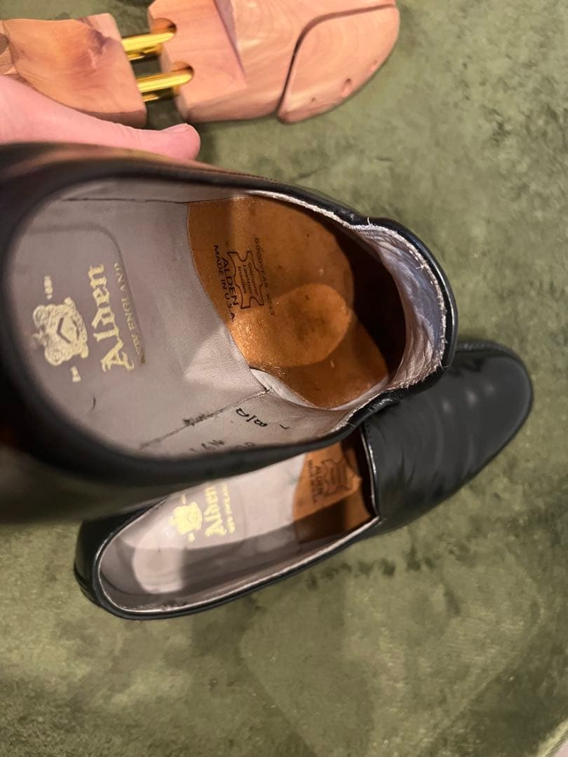 値下げALDEN オールデン N9104 スリッポンローファー　コードバンUS7