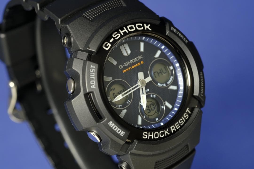 【良品】CASIO G-SHOCK AWG-M100SB ネイビー(263)