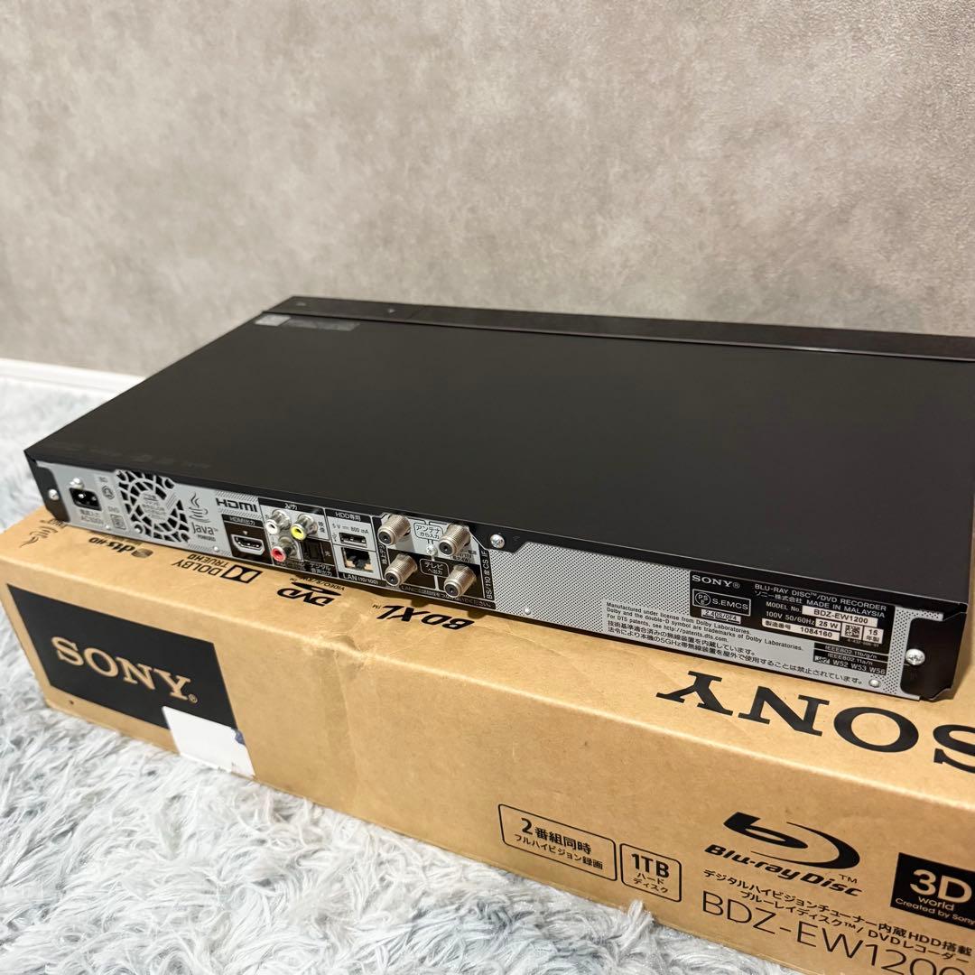 SONY BDZ-EW1200 1TB ブルーレイレコーダー　2番組同時録画