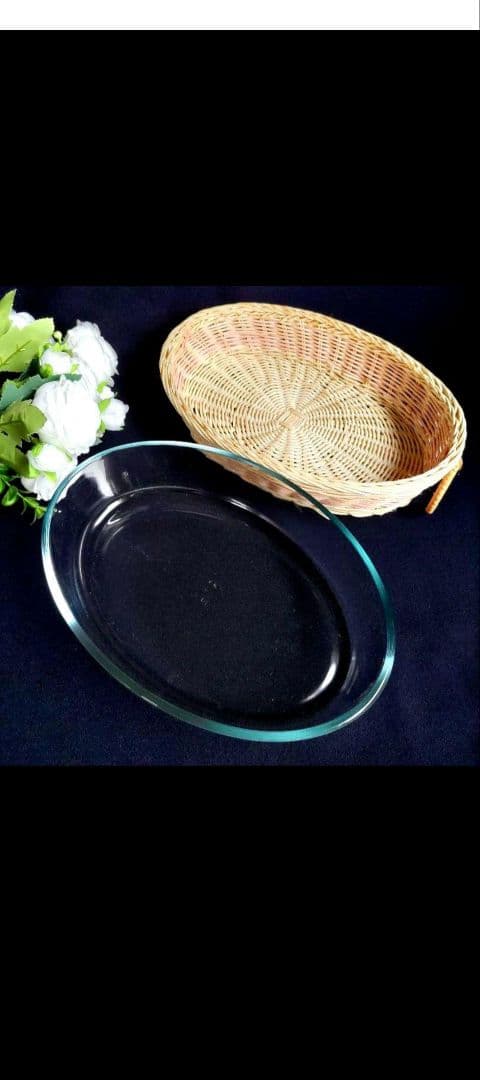 ぷくりん様リクエスト２点まとめ商品/漆塗牡丹彫ボウル銘々皿サーバー・パイレックス