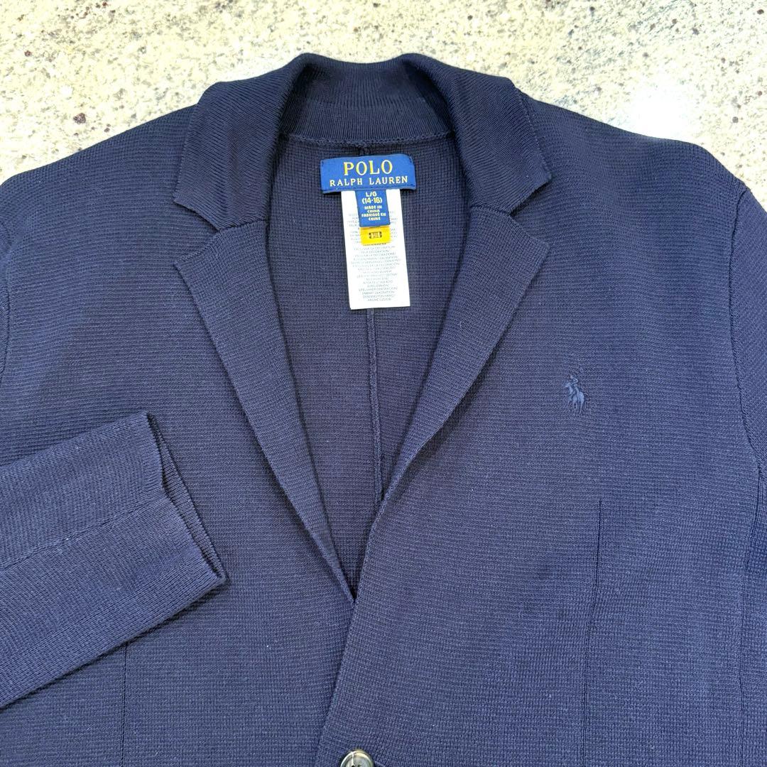 POLO RALPHLAUREN ニット ブレザー コットン ジャケット 160