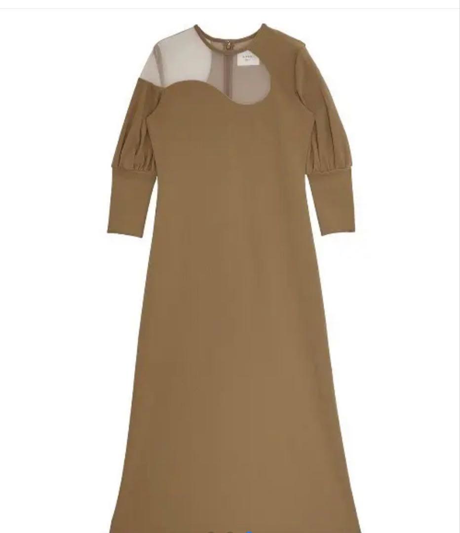 【最終値下げ】ameri LAKECURVE TRICOT RIB DRESS