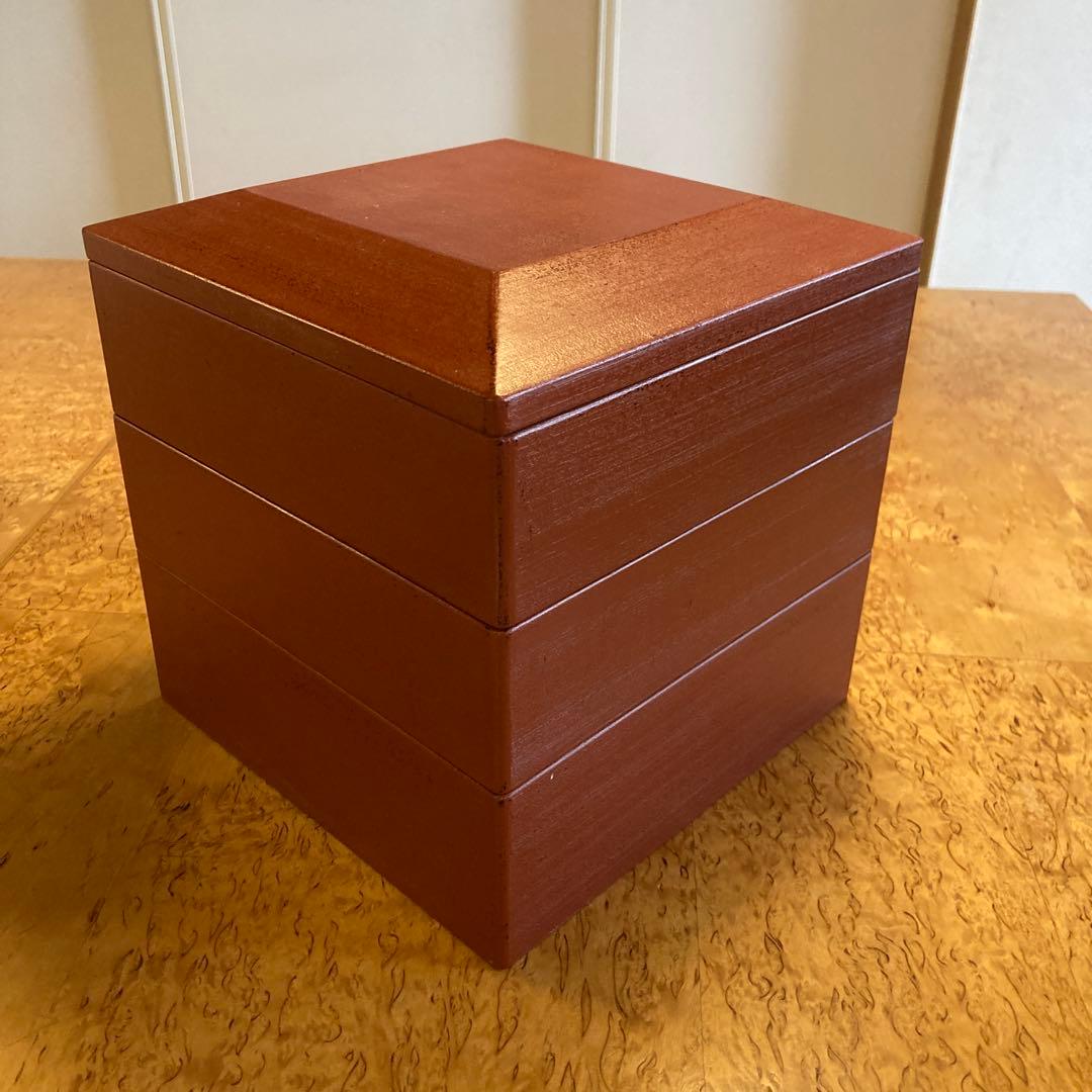 赤木明登　　重箱赤　3段