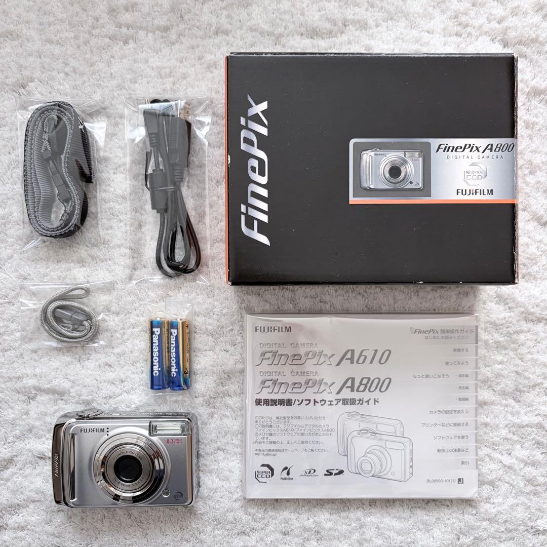 極上品【動作品】FUJIFILM 富士フイルム FinePix A800 レトロ