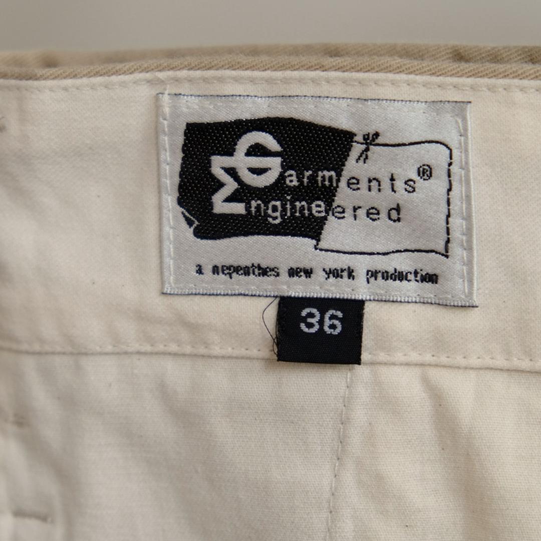 【希少サイズ36】Engineered Garments コットンチノ 裾ダブル