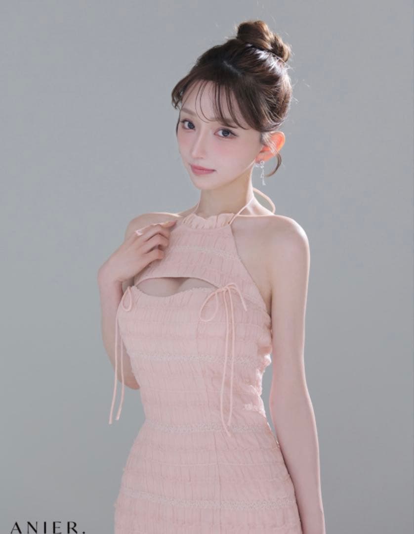 ANIER. ピンク ナイトドレス Sサイズ