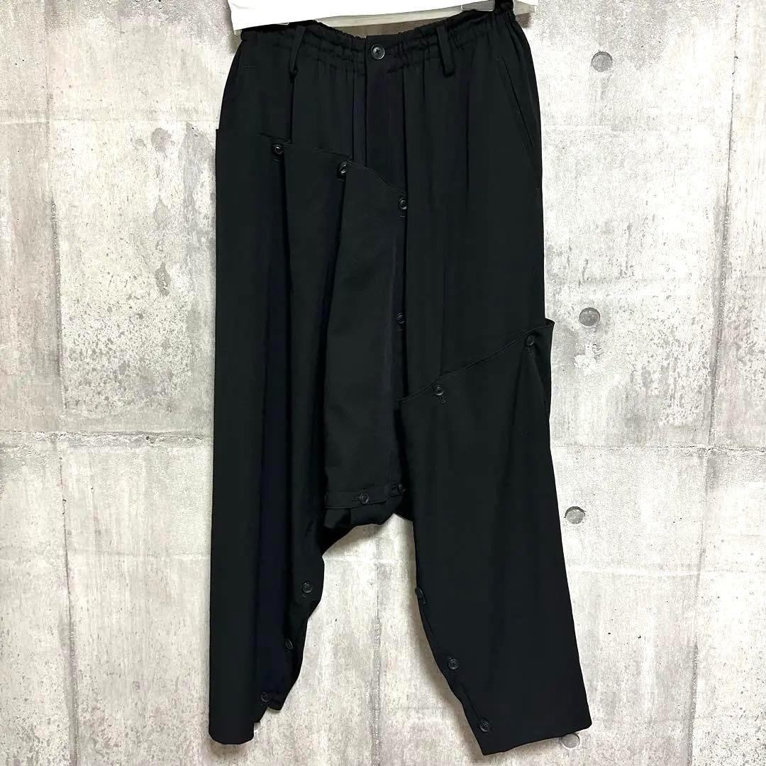 【希少】2 Yohji Yamamoto サルエルパンツ パッチワーク ボタン