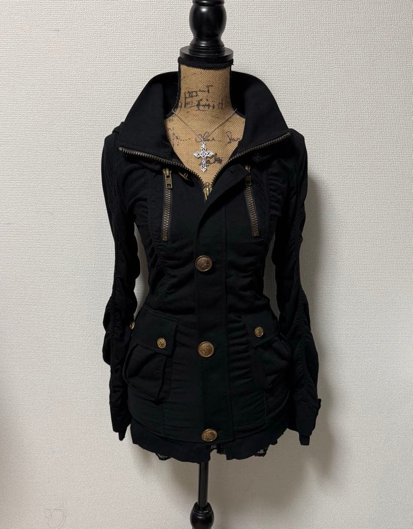 y2k 00s❤︎ ギミック グランジ クシュクシュパーカー