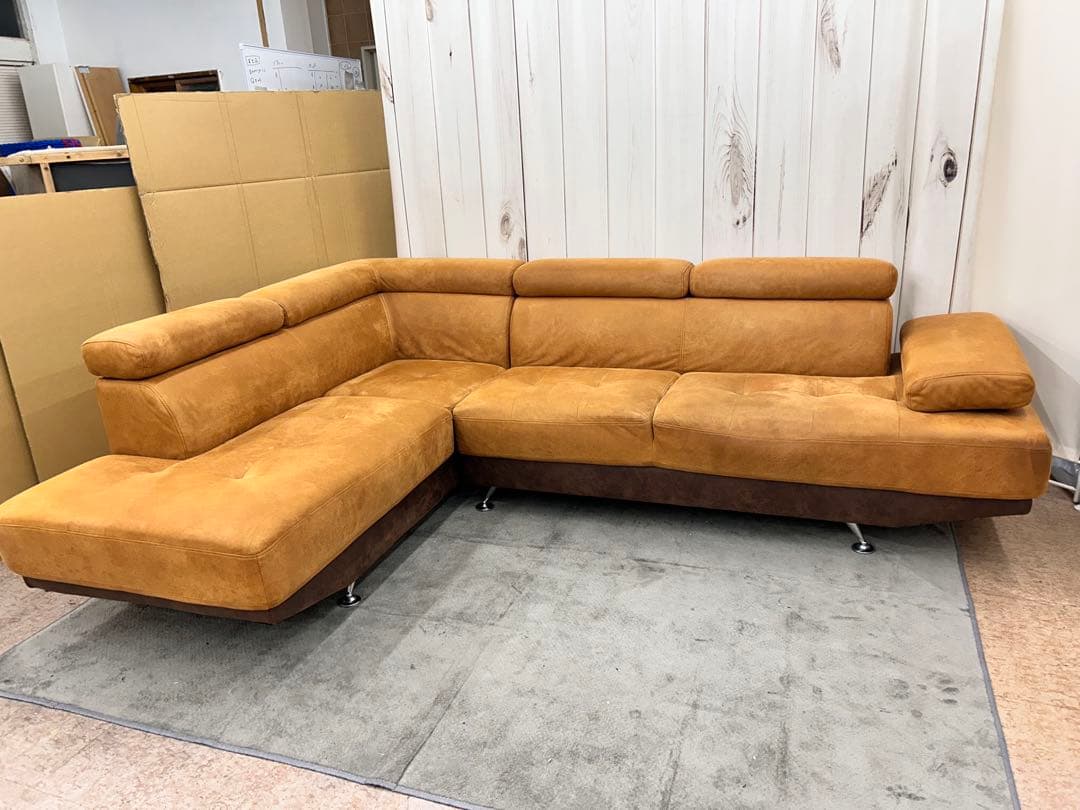 ②右部分　カウチソファ　コーナーソファ　3〜5人掛け