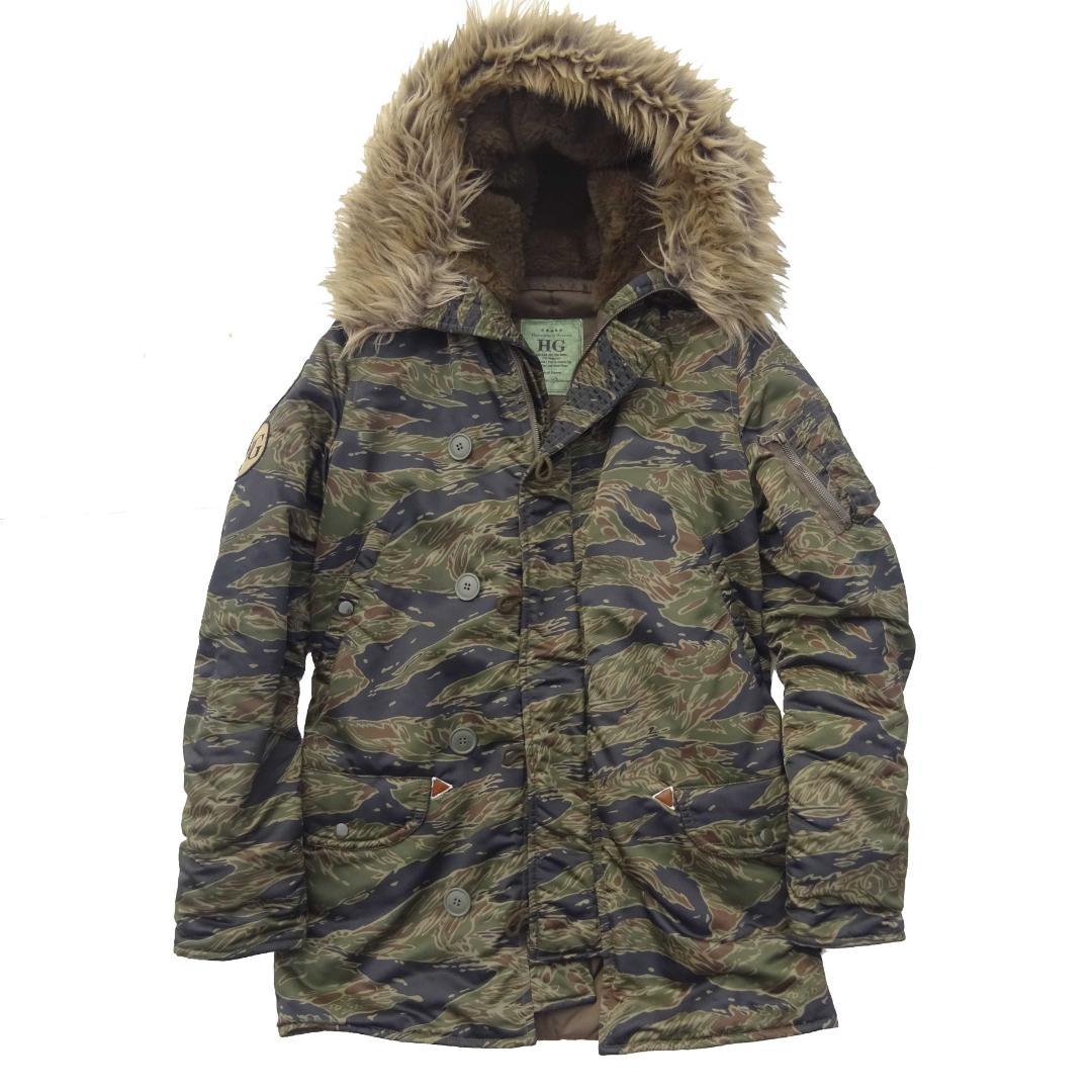 雉*）様 ヒステリックグラマー タイガーカモ N-3B フライトジャケット プリ