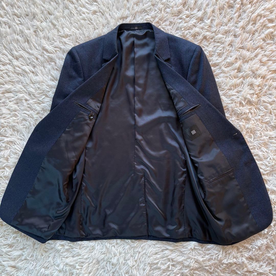 美品 SUIT SELLECT スリーピース ビジネススーツ ネイビー A6
