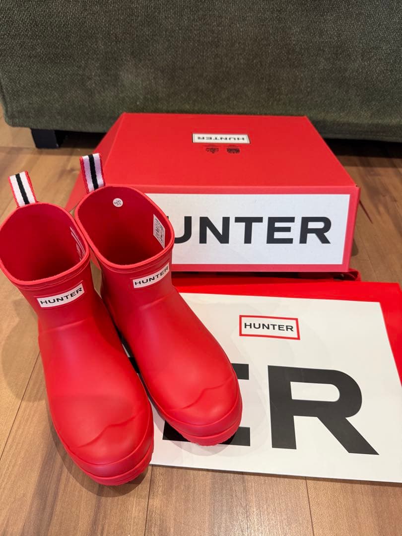 HUNTER レッド 長靴22センチUK3