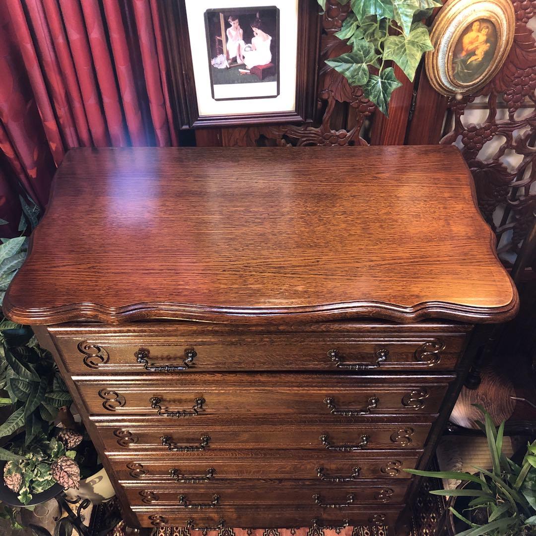 Sale アンティーク　ルーマニア　6段 チェスト 三越ブルージュ　 猫脚