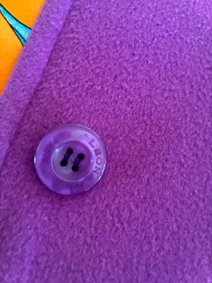 ピ*タ様 レオナール11号カシミヤ混コート パープル裏地シルクLEONARD