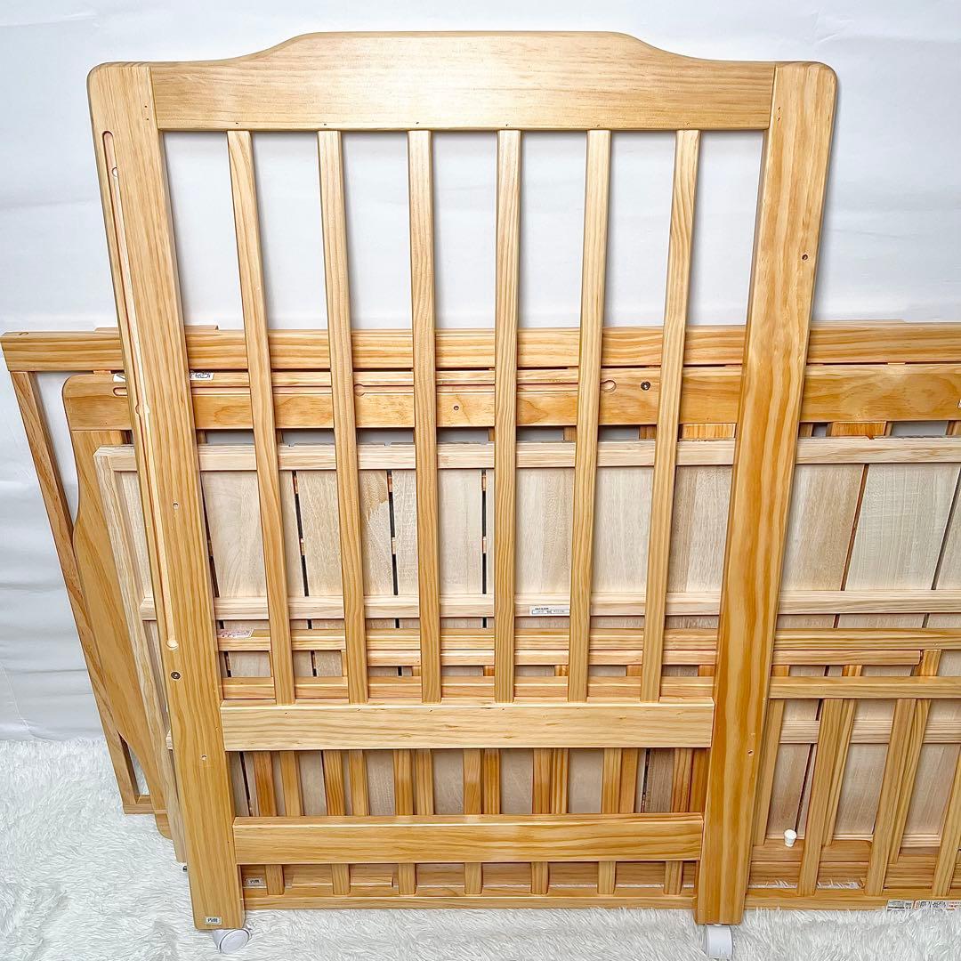 【美品】KATOJI ベビーベッド ハイシートタイプ 02020