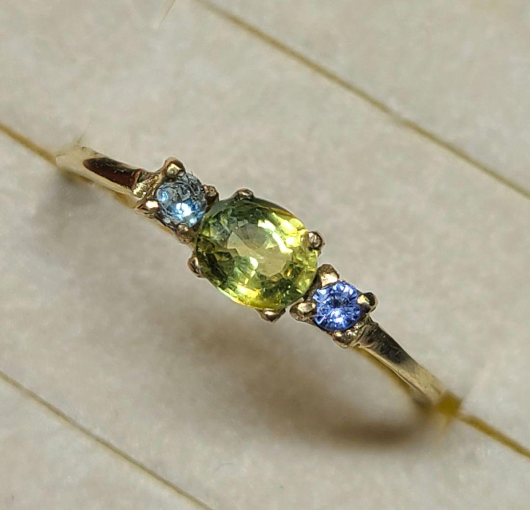 minはる美しい照り!!★バイカラーサファイア★リングオーダー