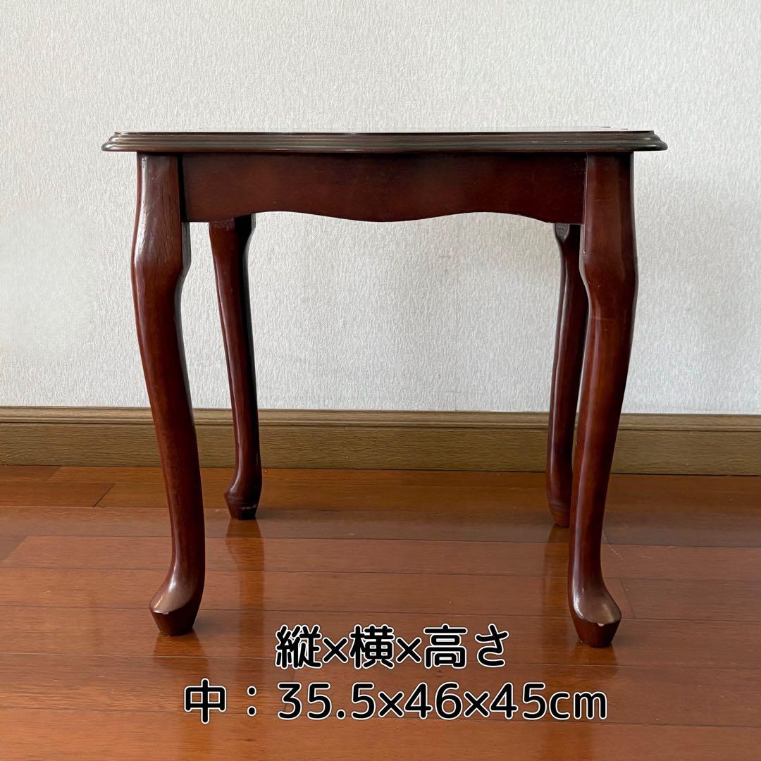 木製　ネストテーブル　入れ子　アンティーク　3個セット　まとめ売り